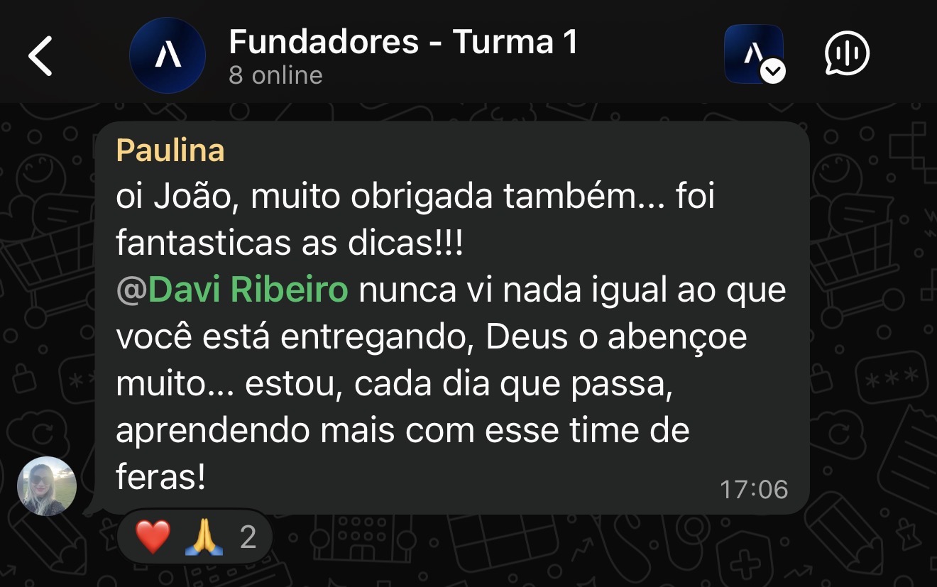 Depoimento de aluna